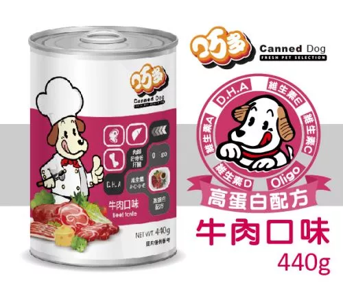 【高蛋白配方】狗罐頭 / 牛肉 440g